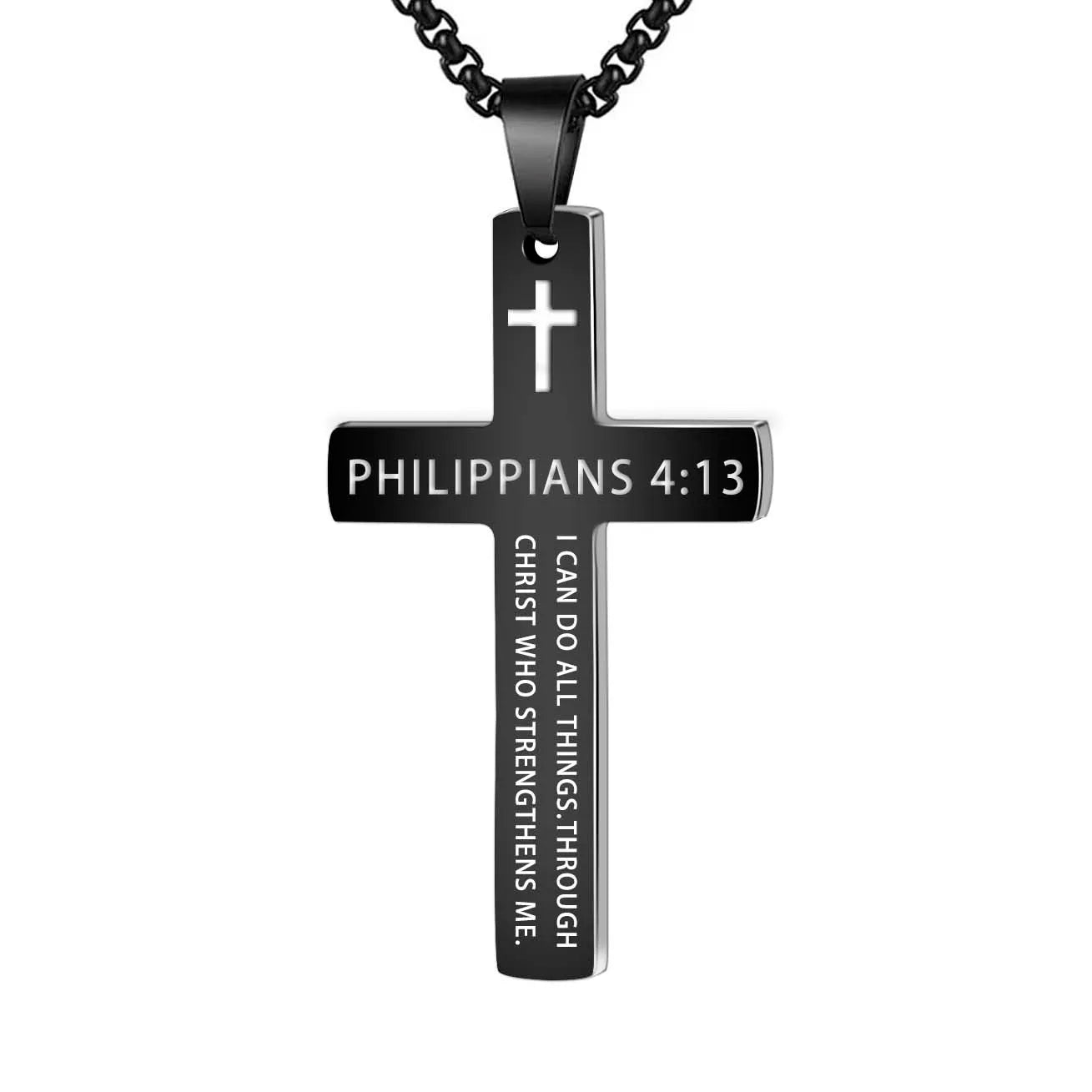 Stainless Steel Bible Verse Necklace