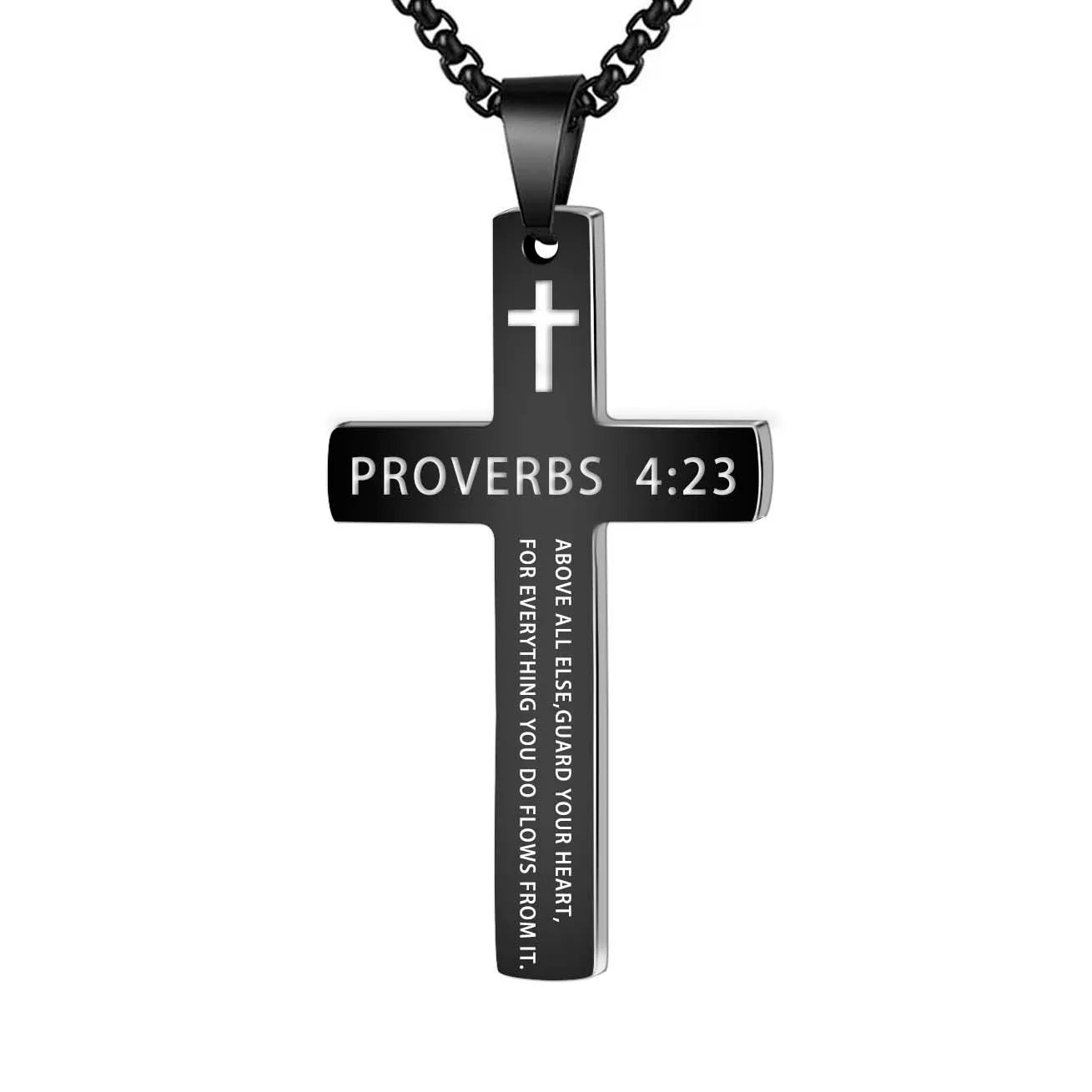 Stainless Steel Bible Verse Necklace