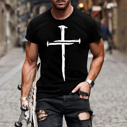 Nail Cross - Men's T-Shirt